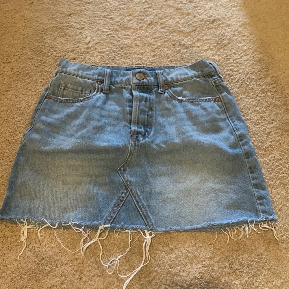 Aeropostale High Rise Button Up Skirt